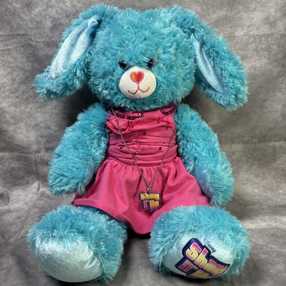 Build A Bear‎ Disney Shake It Up Bunny Plush Rabbit Stuffed Animal Doll Necklace